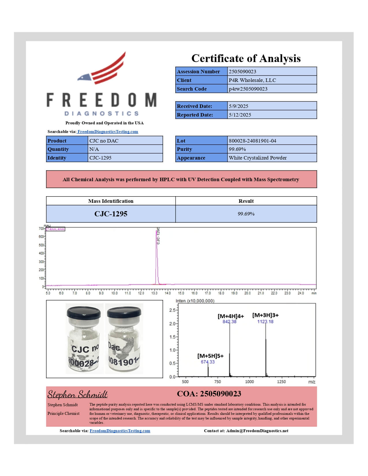 CJC-1295 No DAC/Ipamorelin Blend 10mg/10mg CJC-1295 No DAC/Ipamorelin Blend 10mg/10mg